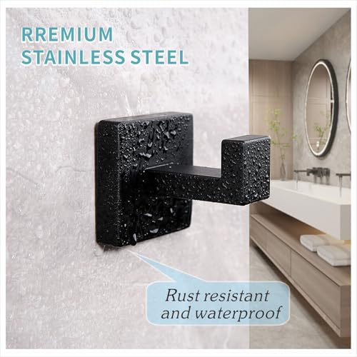 Matte Black Towel Hooks