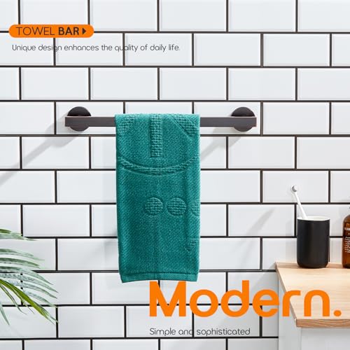 12 Inch Bathroom Towel Bar Bath Towel Rack Kitchen Towel Holder Towel Ring Wall Mounted SUS304 Stainless Steel Oil Rubbed Bronze AN4001ORB (Oil Rubbed Bronze / 12-Inch)
