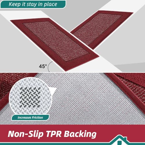 Indoor Door Mat 32" x 48" (Red / 32" X 48" (Rectangular))