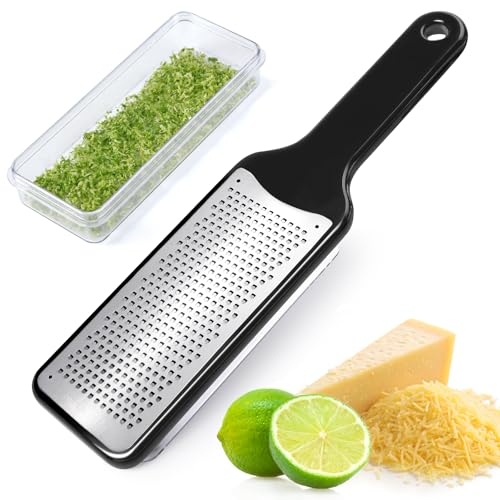 Citrus Lemon Zester & Cheese Grater with Container
