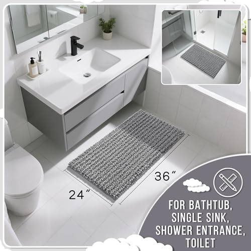 Large Bathroom Rugs Non Slip Washable 36x24 Inch (6.0333 Sq Ft)