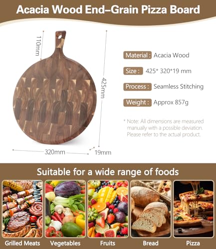Acacia Wood End (16.7"L x 12.5"W)