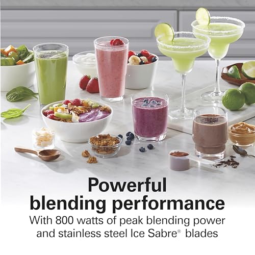 Quiet Blender for Smoothies With Wave Action System (40oz Glass Jar + 20oz Travel Jar)