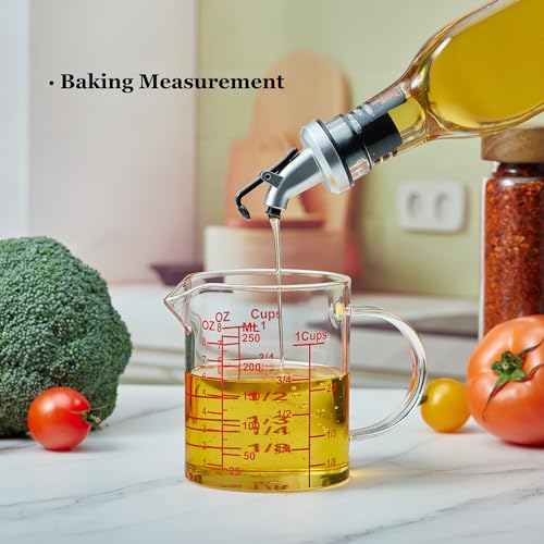 Ackers Mirror Graduated Glass Measuring Cup (8OZ Mirror Graduated)