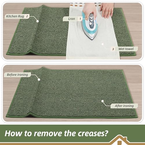 Kitchen Runner Rugs 24"x60" (Green / 24" X 60" (Rectangular))