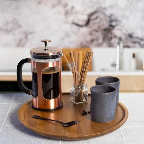 Acacia Wood Lazy Susan Organizer Kitchen Turntable for Cabinet (13.75" Lazy Susan)