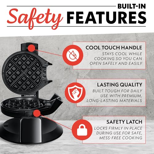Belgian Waffle Maker (Black)
