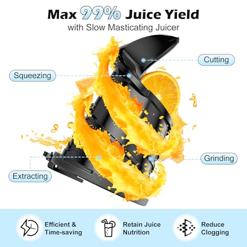 Juicer Machines with 5.8" Large Chute (Titanium Gray)