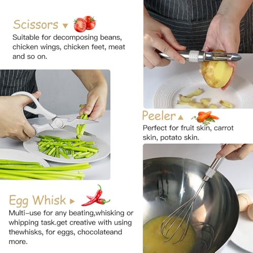 Kitchen Utensil Set (Cream White)