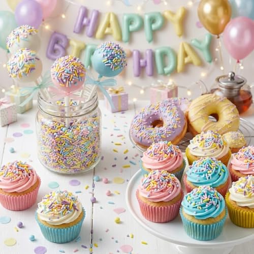 Pastel Rainbow Sprinkles (Pastel rainbow)