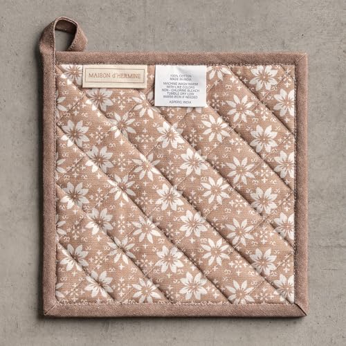 Pot Holders 100% Cotton Potholders (121 - Allure / 8" x 8" (Pot Holder Pack of 2))
