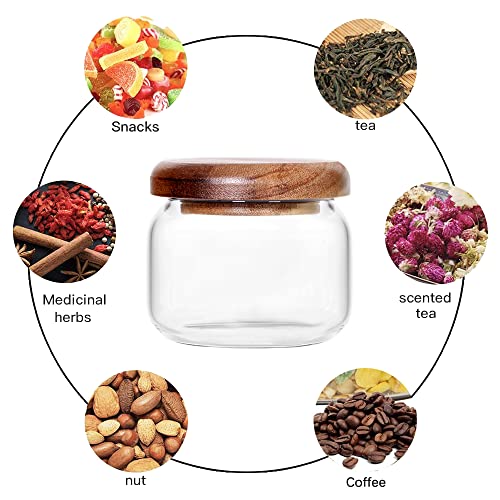 Kitchen Canisters Set of 6 (6set Mini Acacia Lids)