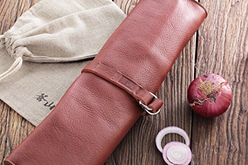 N1 Series 4 Piece Leather Roll Knife Set