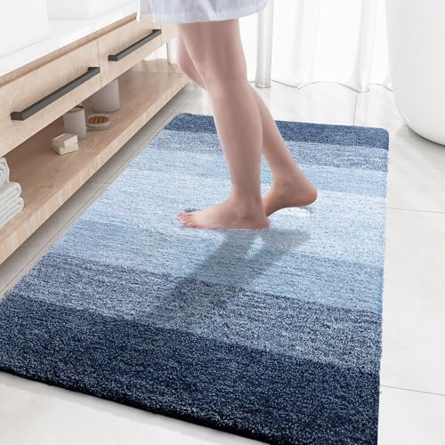 Large Bathroom Rugs 44x32 (44" X 32" / Navy Blue)