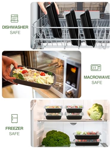 60 Sets 28oz Meal Prep Container (1 Compartment-28oz)