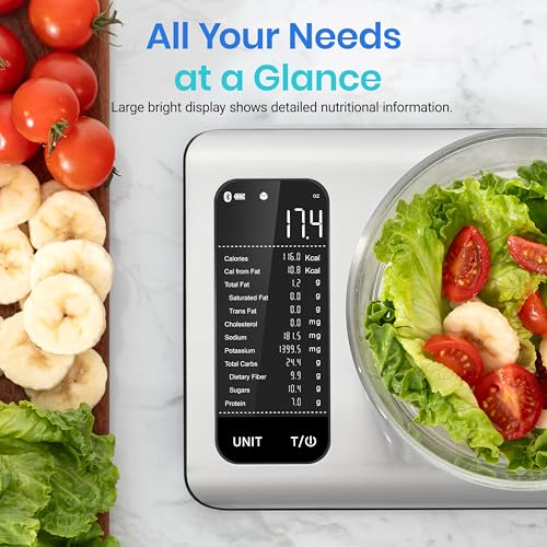 Food Kitchen Scale with Nutritional Calculator (Stainless Steel 1)