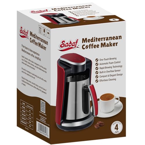 One Touch Mediterranean Coffee Maker (Red)