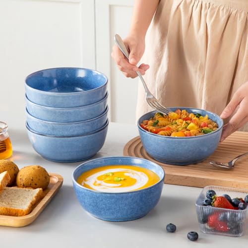 ANYA 24 Pieces Plates and Bowls Set (Blue / 24 Pcs (Service for 6))
