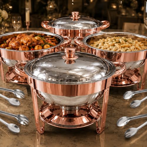 Chafing Dishes for Buffet (Rose Gold)