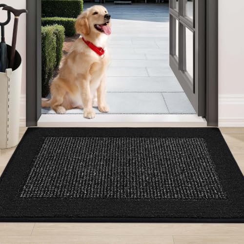 Indoor Door Mat 24" x 36" (Black / 24" X 36" (Rectangular))