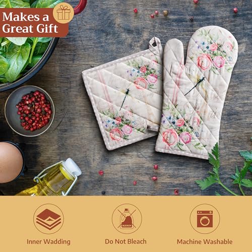 Maison d'Hermine Oven Gloves 100% Cotton Oven Mitt (094 - Champ De Mars / 7.5" x 13" (Oven Mitt))