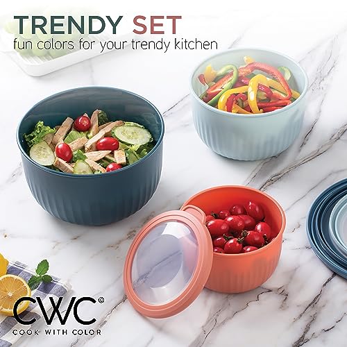 Prep Bowls with Lids (Multicolor / 12 Piece Set - Deep Bowls)