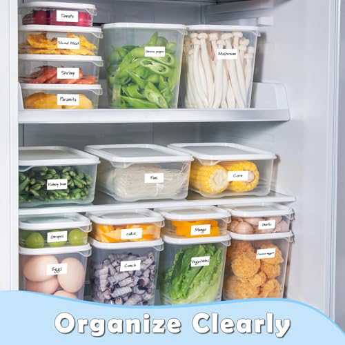1400 Pcs 1"x2" Blank Removable Freezer Labels for Food Containers