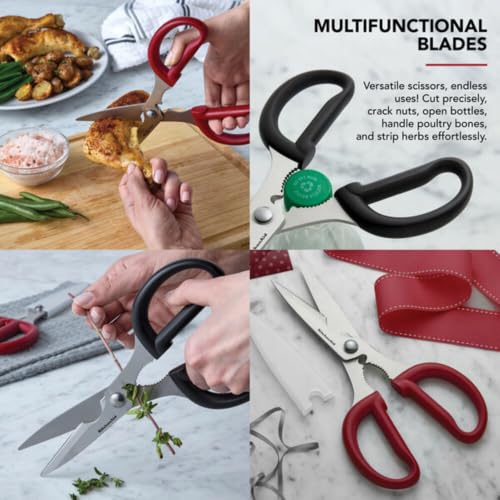 2 Piece Multipurpose Shear Set (Red/Black / 2 Pack)