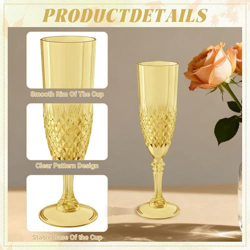 12 Pack Plastic Champagne Flutes (12 Count)