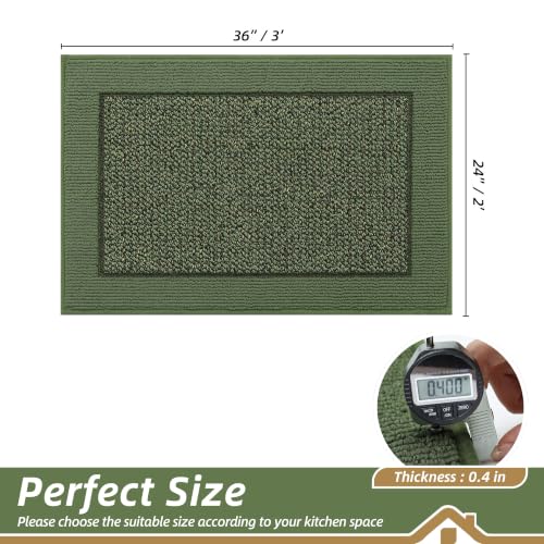 Kitchen Rugs 24"x36" (Green / 24" X 36" (Rectangular))