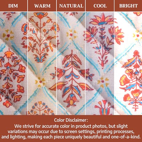 Pot Holders 100% Cotton Potholders (025 - Romane / 8" x 8" (Pot Holder Pack of 1))