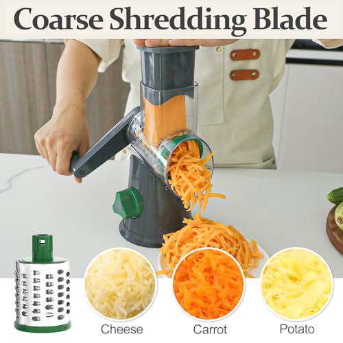 Rotary Cheese Grater Hand Crank Cheese Shredder for Fresh Cheese