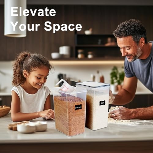 2 PC Flour Sugar Storage Containers (8.5 L - 2 Pack)