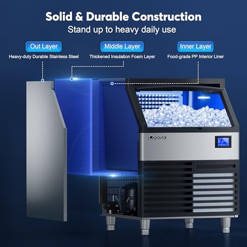 Commercial Ice Maker Machine 320LBS (320LBS/DAY / Stainless Steel)