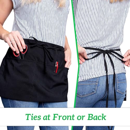 Server Aprons with 3 Pockets (24 Count)