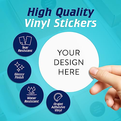 Custom Vinyl Stickers Your Image (100 Count)