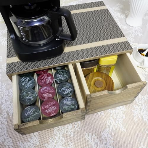 Coffee Pods Storage Drawer Holder for Capsules (HD-CF2D3C-DK-US)