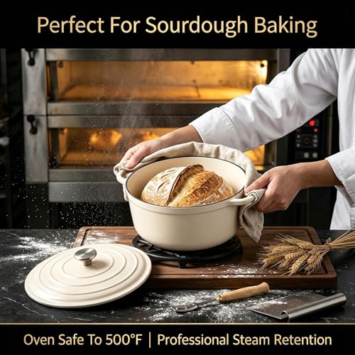 Enameled Cast Iron Cookware Set (White I)