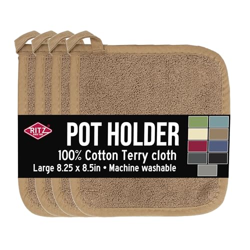 Terry Potholder & Hot Pad (4 Count)