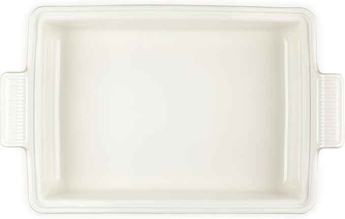 Le Creuset Stoneware Heritage Covered Rectangular Casserole, 4 qt. (12" x 9"), Peche