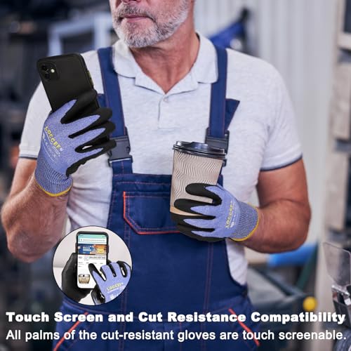 Level 5 A4 Cut Resistant Work Gloves (12 Count)