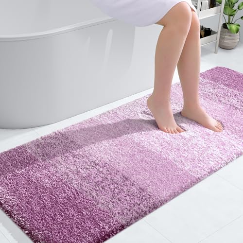 Bathroom Runner Rug 59x24 (59" X 24" / Pinkish-purple)