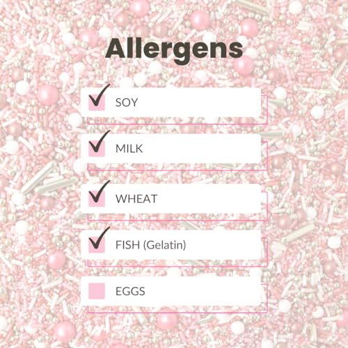 Vintage Rose Gold Sprinkle Mix (Rose Gold, Blush Pink, White, Gold)