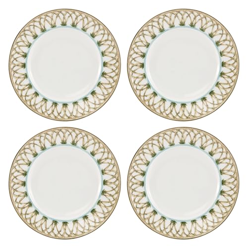 897295 British Colonial Bamboo Accent Plates (Accent Plates, Set of 4)
