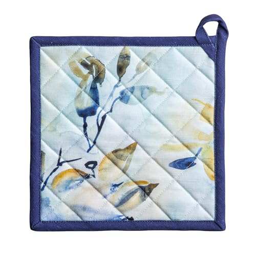Pot Holders 100% Cotton Potholders (046 - Lazy Summer Days / 8" x 8" (Pot Holder Pack of 1))