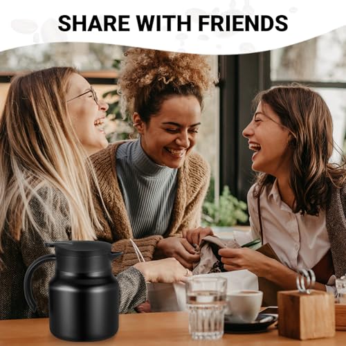 Small Insulated Coffee Carafe (Black / 27 Ounces)