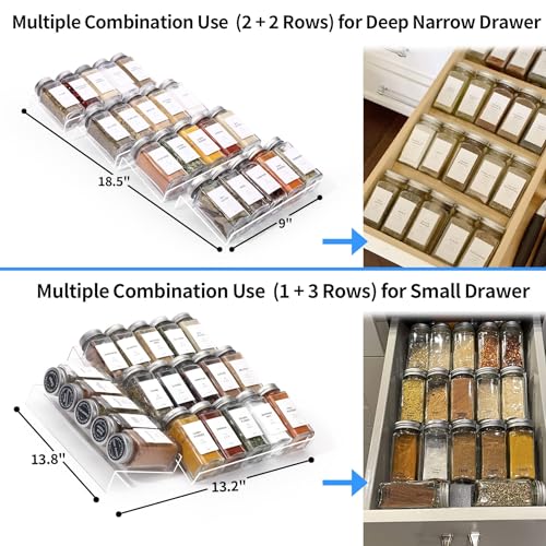 Spice Drawer Organizer (8 Count)