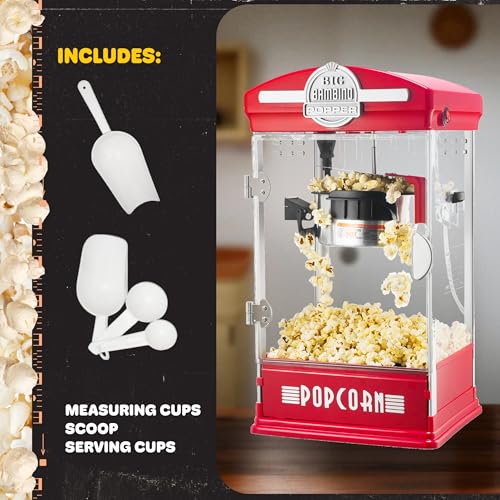 Popcorn Big Bambino 4oz Popcorn Machine (Red)