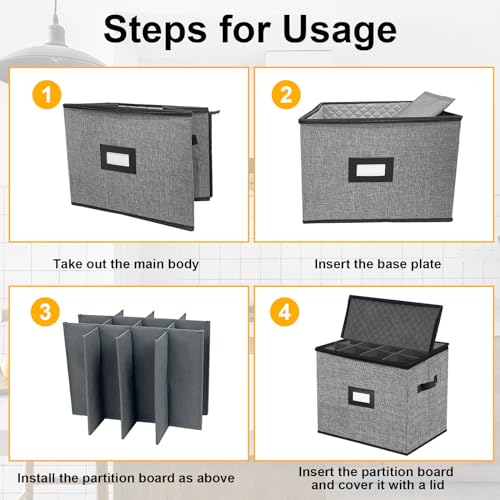 Quilted Champagne Flute Storage Box