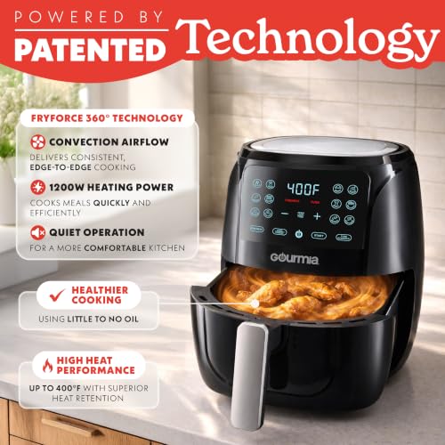 Air Fryer 4 Qt Basket Capacity (4 Quart / Black)